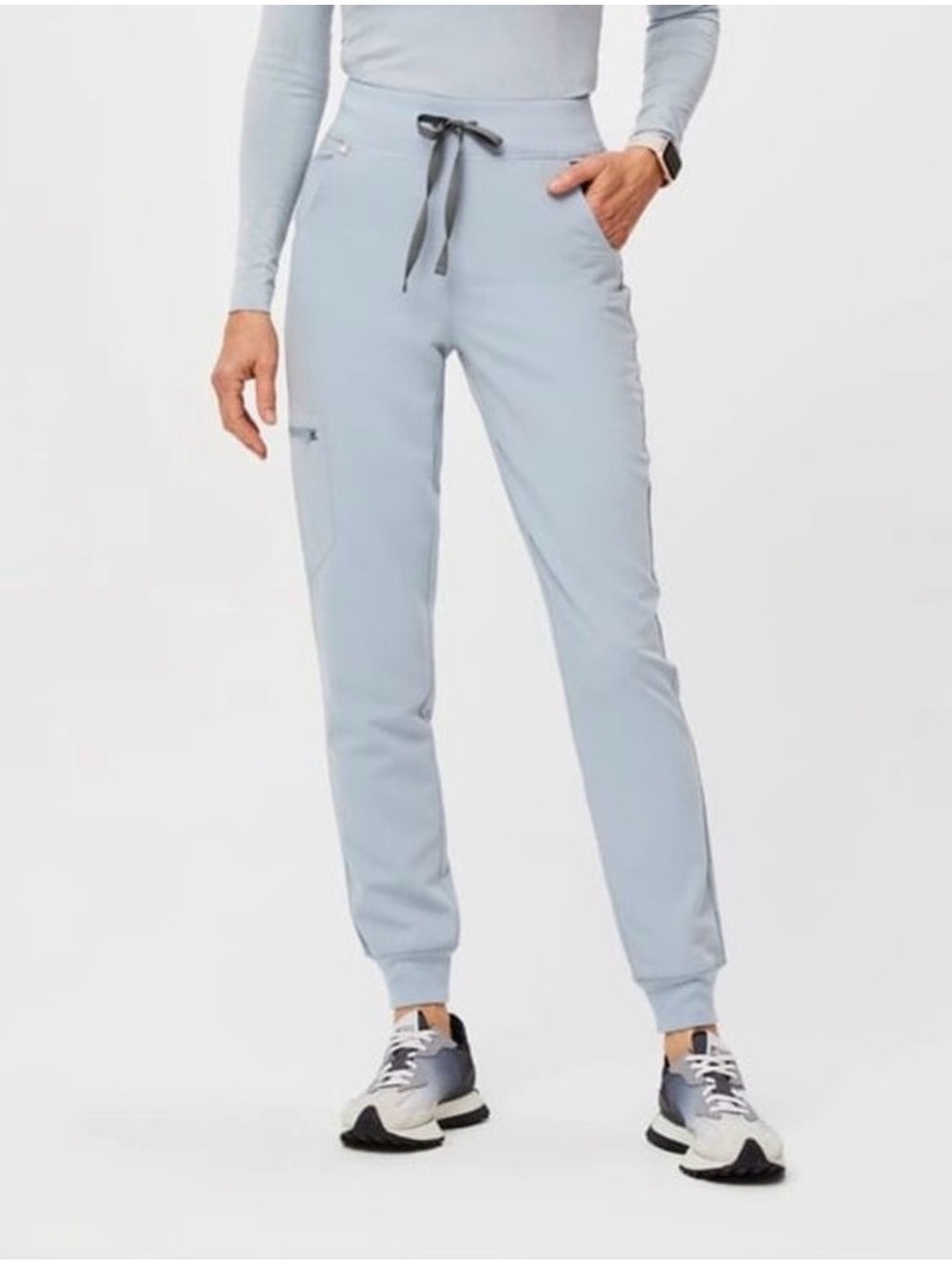 Figs Zamora Jogger Scrub Pants Dusty Blue